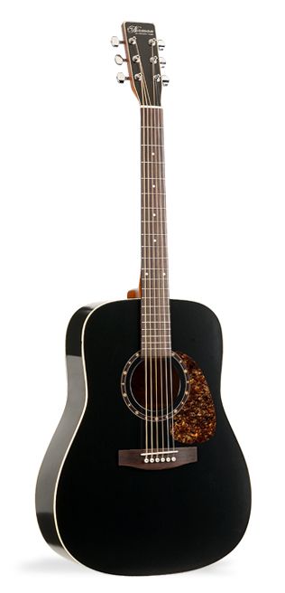 Фото Norman PROTEGE B18 Black+Кейс  акустическая гитара Dreadnought, цвет - чёрный