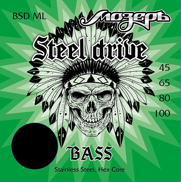 Фото Комплект струн для бас-гитары Мозеръ BSD-ML Steel Drive