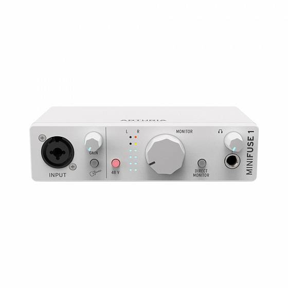 Фото Аудиоинтерфейс Arturia MiniFuse 1 White