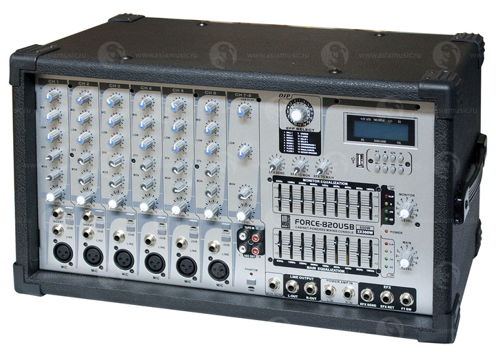 Фото Активный микшерный пульт EUROSOUND FORCE-820USB