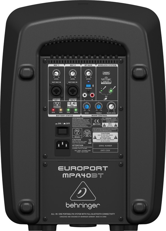 Фото Активная акустическая система Behringer MPA40BT