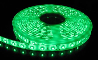 Фото AstraLight ST-SMD-3528-60G-SR IP67  светодиодная лента, 12V DC, IP67,60 Led/ м, 4 Вт/ м, зеленый цвет