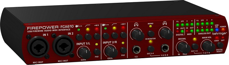 Фото Аудио интерфейс BEHRINGER FIREPOWER FCA610