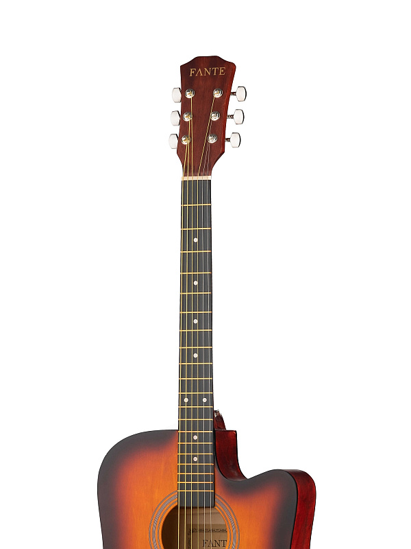 Фото FT-221-3TS Акустическая гитара 41", с вырезом, санберст, Fante