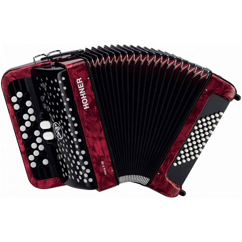Фото HOHNER Nova II 48 red - Баян ученический Хонер