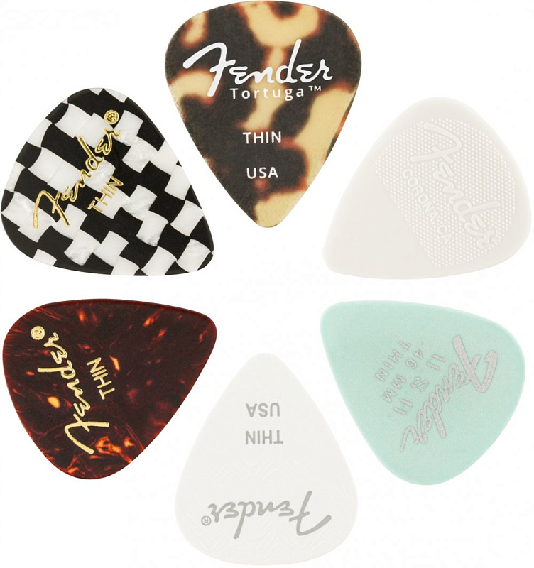 Фото Набор медиаторов FENDER 351 Shape Material Medley Thin