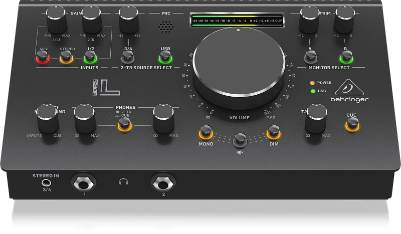 Фото Мониторный контроллер и USB звуковой интерфейс BEHRINGER STUDIO L