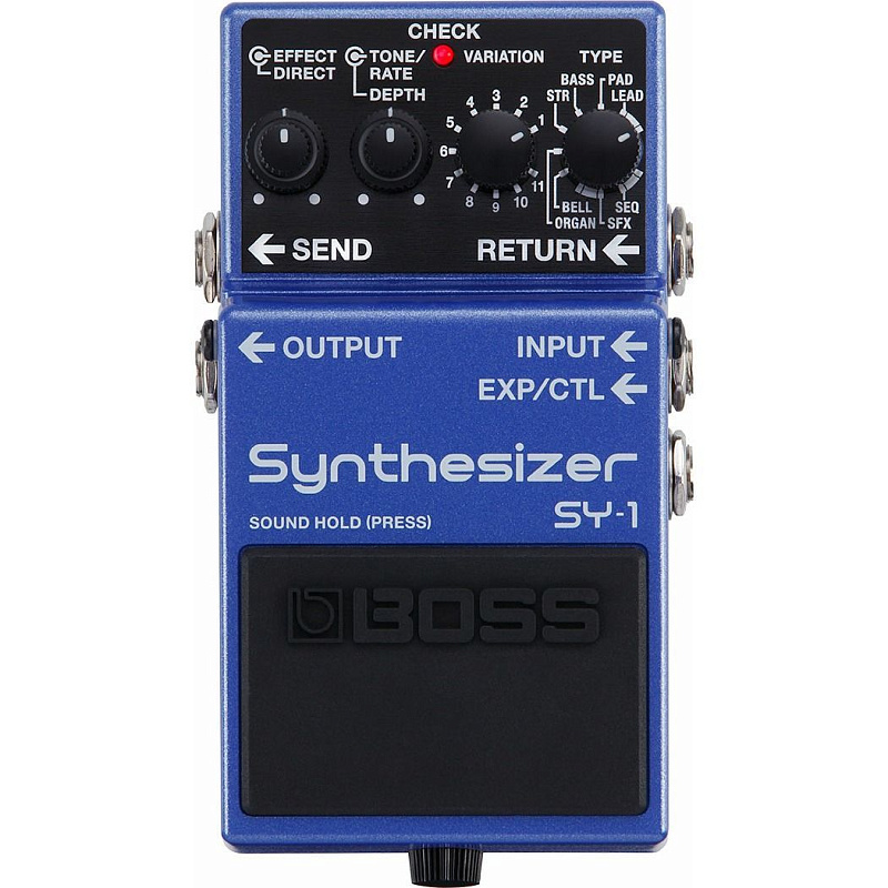 Фото Полифонический синтез гитарных тембров Boss SY-1 SYNTHESIZER Sound Tryout