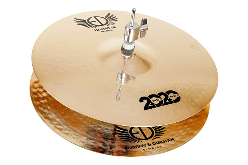 Фото ED2020HH14BR 2020 Brilliant Hi-Hat Две тарелки 14", ED Cymbals