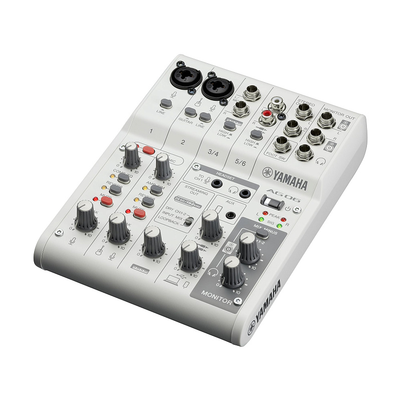 Фото Микшерный пульт Yamaha AG06MK2 White