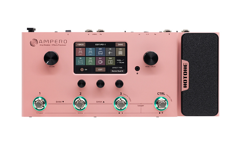 Фото Гитарный процессор Hotone Ampero Pink