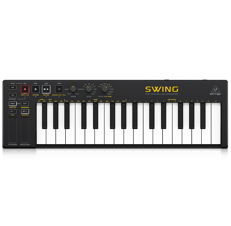 Фото USB MIDI контроллер BEHRINGER SWING