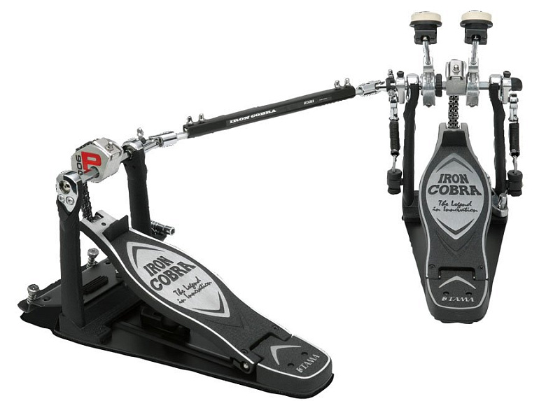 Фото TAMA HP900PSWN двойная педаль для барабана IRON COBRA