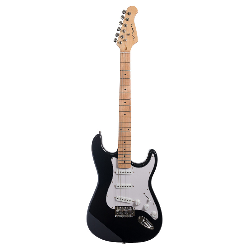 Фото Электрогитара ROCKDALE Stars Plus SSS Maple Black