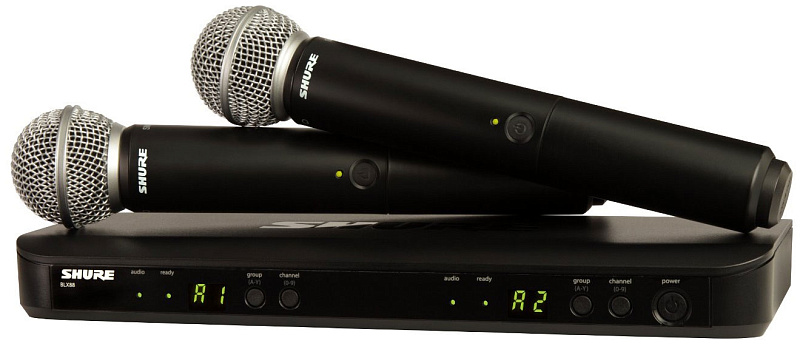 Фото Радиосистема SHURE BLX288E/PG58