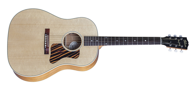 Фото GIBSON J-35 Antique Natural акустическая гитара со звукоснимателем и кейсом цвет натуральный