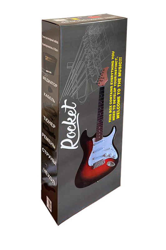 Фото Комплект с электрогитарой ROCKET PACK-1 BB