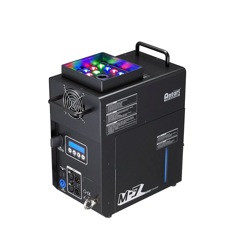 Фото Antari M-7  профес. дыммашина с цветной подсветкой, 1,6 кВт, RGBA LED 22х3W, радио ДУ высота струи 5м