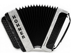 HOHNER Fun Nova II 80 light white perloid celluloid (B-Stepped) - Баян Хонер