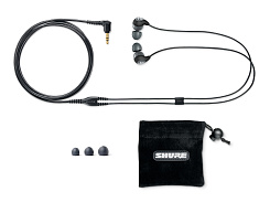 SHURE SE112-GR-E головные телефоны с одним драйвером, цвет серый