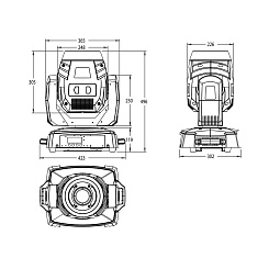 Вращающаяся голова INVOLIGHT LED MH120S PRO