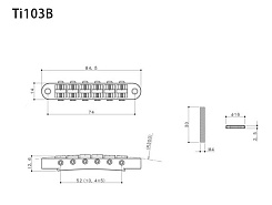 Бридж Gotoh Ti103B-C