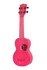 WATERMAN by KALA KA-SWF-PK Waterman Fluorescent Pink, Soprano Ukulele