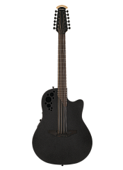 12-струнная электроакустическая гитара OVATION 2058TX-5 Elite T Deep Contour Cutaway Black Textured