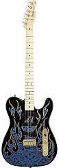 Электрогитара FENDER JAMES BURTON TELECASTER PLUS (MN) Blue Paisley Flames