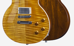 GIBSON LP Standard 2016 2016 T Translucent Amber Chrome электрогитара с кейсом, цвет янтарный