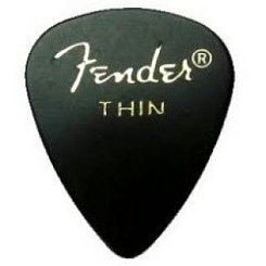 FENDER 351 BLACK PICK 1 GROSS THIN