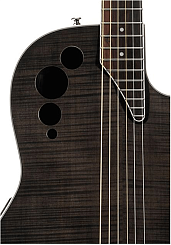 APPLAUSE AE44IIP-TBKF Elite Mid Cutaway Trans Black Flame 