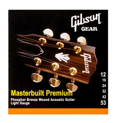 GIBSON SAG-MB12 MASTERBUILT PHOSPHOR BR .012-.052 струны для акустической гитары