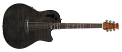 APPLAUSE AE44IIP-TBKF Elite Mid Cutaway Trans Black Flame 