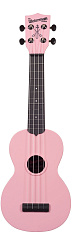 WATERMAN by KALA KA-SWB-PK Soft Pink Matte Soprano Ukulele