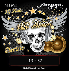 Комплект струн для электрогитары Мозеръ NH-MH Hit Drive