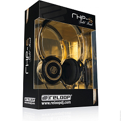 Reloop RHP-5 GOLD RUSH Профессиональные закрытые HI FI Dj-наушники