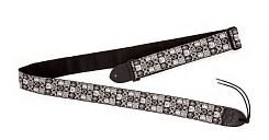 FENDER 2' FESTIVAL HOOTENANNY STRAP GREY/BLACK ремень для гитары, рисунок серо-черный